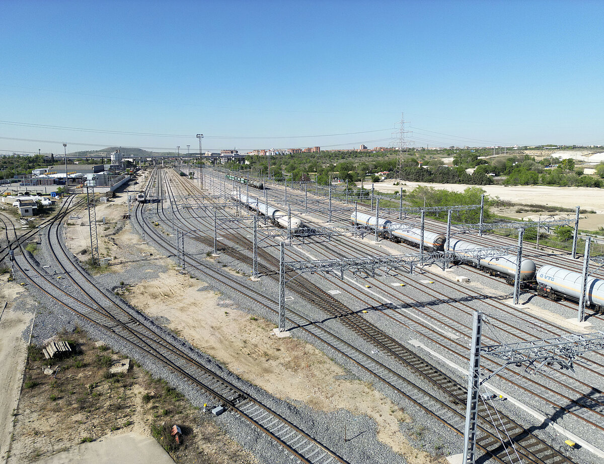 Foto de la terminal de mercancías de Madrid-Vicálvaro