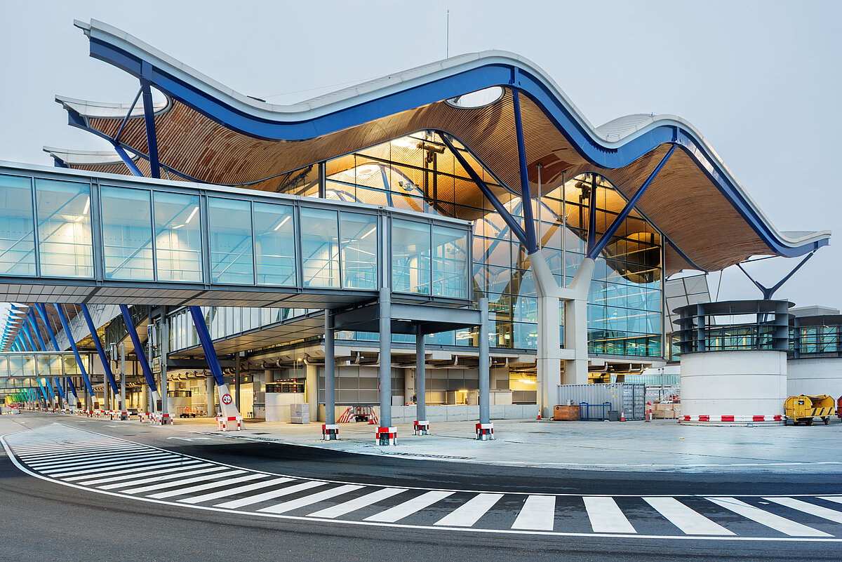 Entrada aeropuerto Adolfo Suárez de Madrid