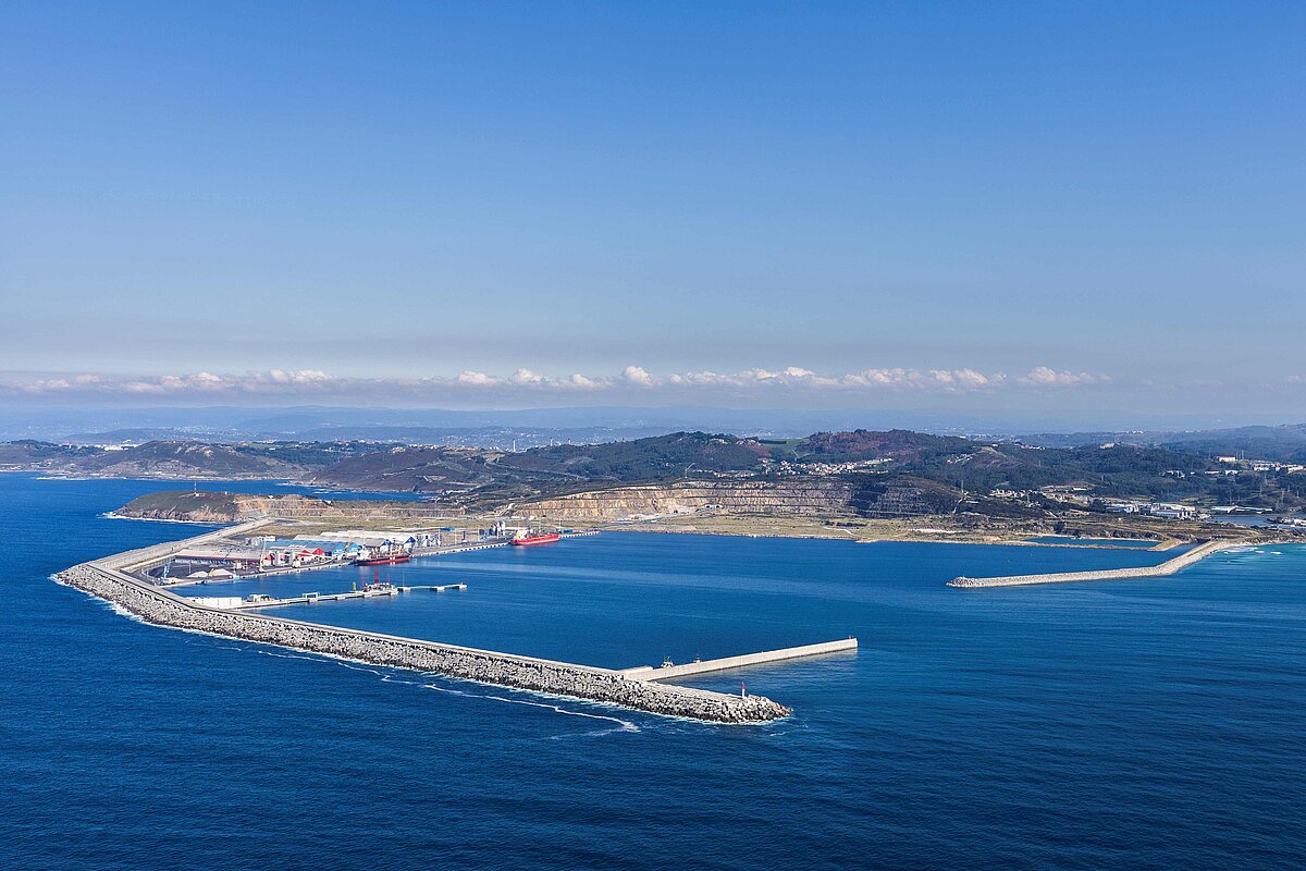 Fotografía aérea Puerto Exterior Punta Langosteira de A Coruña